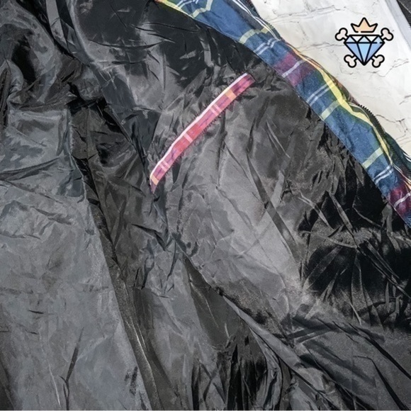 ASOS Plaid Print Puffer Coat - Picture 6 of 7